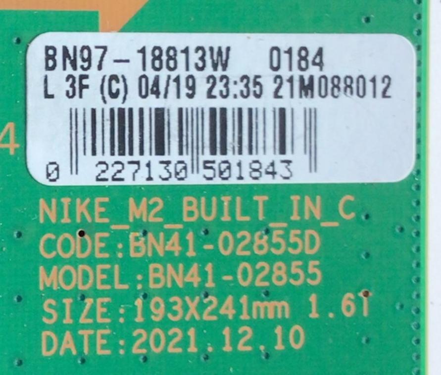 MAIN  ORIGINAL PARA TV SAMSUNG / NUMERO DE PARTE BN94-00058M / BN41-02855D / BN97-18813W / BN9400058M / DISPLAY HV650QUB-S9A / 52495A / MODELO QN65QN85DAFXZA BJ21	 - Imagen 2